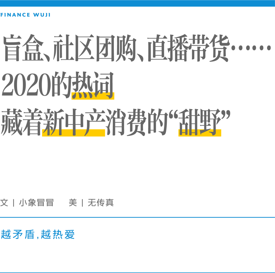 盲盒、社区团购、直播带货…2020的热词，藏着新中产消费的“甜野”