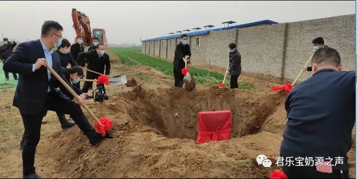 君乐宝种养结合标准化家庭牧场3个项目连续奠基开工