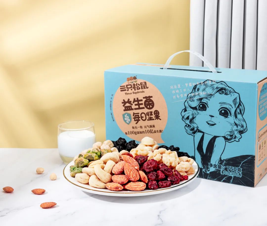 10个月破亿，三只松鼠益生菌每日坚果背后的“创新经”
